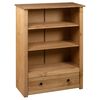 vidaXL Bookcase 80x35x110 cm Solid Pine Wood Panama Range