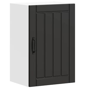 vidaXL Kitchen Wall Cabinet Lucca Black Engineered Wood