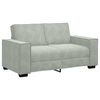 vidaXL 2 Piece Sofa Set with Cushions Light Grey Velvet