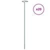 vidaXL Garden Plant Stakes 20 pcs Dark Green 61 cm Steel