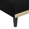vidaXL L-shaped Sofa Bed Black 275x140x70 cm Fabric