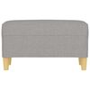 vidaXL Bench Light Grey 70x35x41 cm Fabric