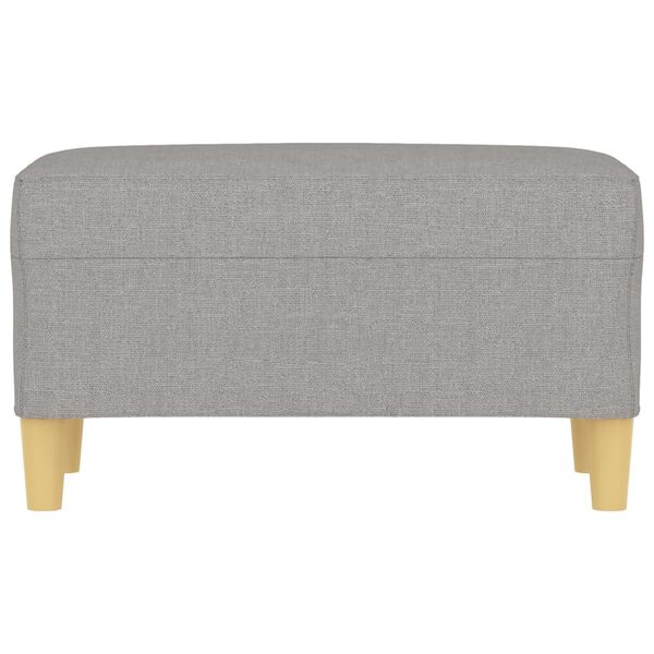 vidaXL Bench Light Grey 70x35x41 cm Fabric