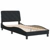vidaXL Bed Frame without Mattress Black 90x190 cm Velvet