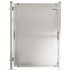 vidaXL Garden Gate 100x120 cm Stainless Steel