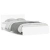 vidaXL Bed Frame without Mattress White 135x190 cm