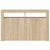 vidaXL Sideboard with LED Lights Sonoma Oak 115.5x30x75 cm