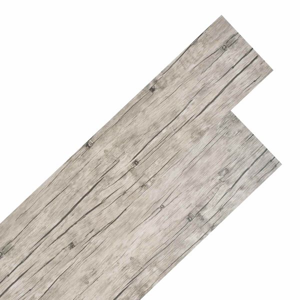 vidaXL Flooring Planks 18 pcs Grey 5.26 m&sup2; PVC