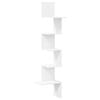 vidaXL Wall Corner Shelf White 32x32x127,5 cm Engineered Wood