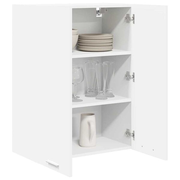 vidaXL Hanging Cabinet with Door White 60 x 31 x 80 cm Engineered Wood