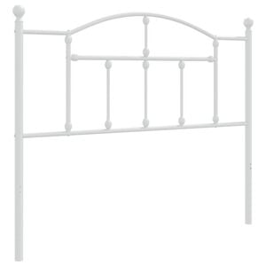 vidaXL Metal Replace Headboard White 107 cm