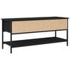 vidaXL TV Cabinet Set Black Oak 100 x 35 x 45 cm Engineered Wood