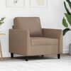 vidaXL Sofa Chair Cappuccino 60 cm Faux Leather