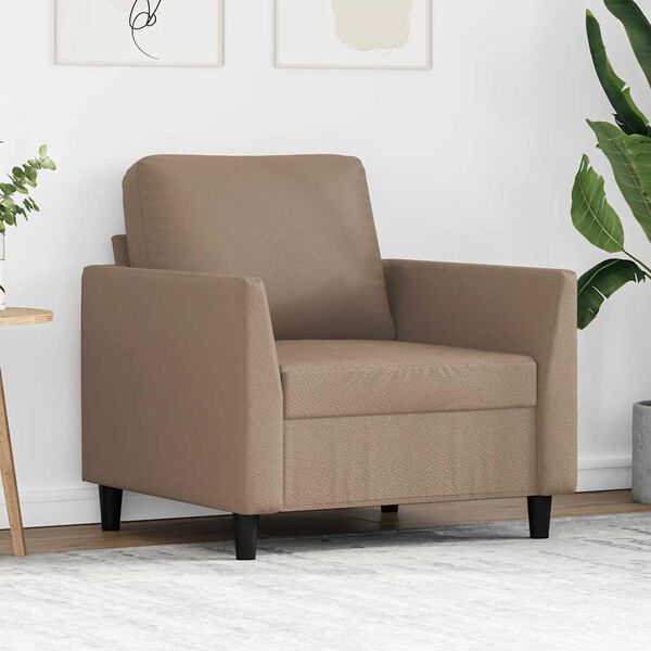 vidaXL Sofa Chair Cappuccino 60 cm Faux Leather