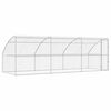 vidaXL Dog Kennel 3 pcs Silver 6 x 2 x 2 m Galvanised steel