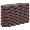 vidaXL Garden Raised Bed Galvanised Steel 114x40x68 cm Brown