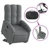 vidaXL Stand up Recliner Chair Dark Grey Fabric