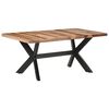 vidaXL Dining Table 180x90x75 cm Solid Wood with Honey Finish