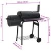 vidaXL Classic Charcoal BBQ Offset Smoker