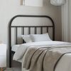 vidaXL Metal Headboard Black 107 cm