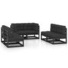 vidaXL 6 Piece Garden Lounge Set with Cushions Solid Wood Pine