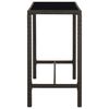 vidaXL 5 Piece Garden Bar Set Poly Rattan Brown