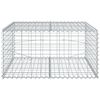 vidaXL Gabion Basket with Cover 100x100x50 cm Galvanised Iron
