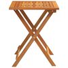 vidaXL Garden Table Folding Natural 60 x 60 x 72 cm Solid Acacia Wood