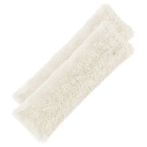 vidaXL Cushion with Pillow HEERLEN 2 pcs White PV Fleece