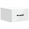 vidaXL Wall-Mounted Bedside Cabinet White 34.5 x 33 x 20 cm
