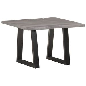 vidaXL Coffee Table with Live Edges 60x60x40 cm Solid Acacia Wood