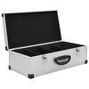 vidaXL CD Case for 80 CDs Aluminium ABS Silver