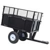vidaXL Tipping Trailer | Black | Steel | One Size | Collapsible