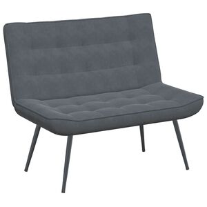 vidaXL Bench Dark Grey 110x74x84 cm Velvet