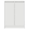 vidaXL Shoe Cabinet White 57x34x76 cm Engineered Wood