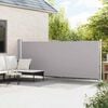 vidaXL Patio Retractable Side Awning 600x160 cm Grey