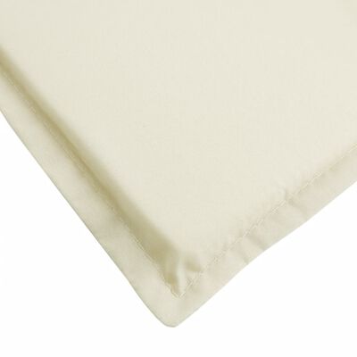 vidaXL Sun Lounger Cushion Cream 186x58x3 cm