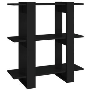 vidaXL Book Cabinet | Black | Engineered wood | Medium | Book Cabinet