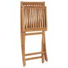 vidaXL Folding Garden Chairs 2 pcs Solid Teak Wood