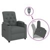 vidaXL Stand up Chair Dark Grey Fabric