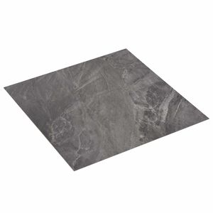 vidaXL Flooring Planks 5.11 m&sup2; 55 pcs PVC Black and White