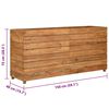 vidaXL Raised Bed 150x40x72 cm Recycled Teak Wood and Steel