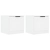 vidaXL Bedside Cabinets 2 pcs White 40x39x40 cm