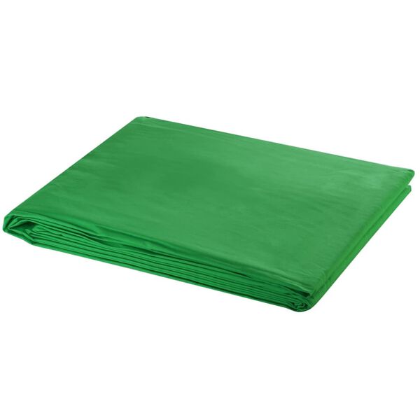 vidaXL Backdrop Cotton without Stand Green 500x300 cm Chroma Key