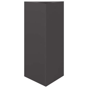vidaXL Garden Planter Black Triangular 40x34,5x75 cm Steel