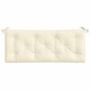 vidaXL Garden Bench Cushions 2 pcs Cream White 120x50x7 cm Oxford Fabric