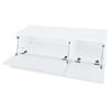 vidaXL TV Cabinets 2 pcs Engineered Wood 120x40x34 cm High Gloss White