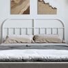 vidaXL Metal Headboard White 135 cm