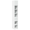 vidaXL Slim Storage Cabinet White 30x42,5x225 cm Engineered Wood