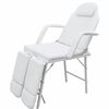 vidaXL Portable Facial Treatment Chair Faux Leather 185x78x76 cm White